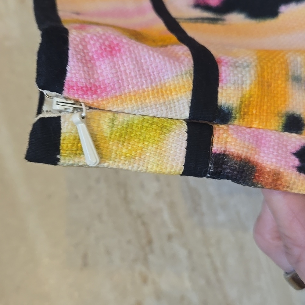 Tabitha Abstract Floral Watercolor Mini Skirt - Picture 7 of 7